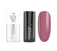 Semilac Duopack UV Nail Polish 471 Garden Soirée 7 ml & Nail Oil Strawberry Vanilla 7 ml