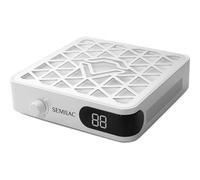 Semilac Dust Collector 48W for Nail Table - Nail Dust Extractor with Filter - Digital Display - 10-Speed Control 3500 RPM - Quiet Manicure Vacuum for Salon and Home Use