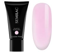 Semilac Elastic Acrylgel Clean Pink - Acrylic Nail Gel Perfect for Extensions - Super Strong Builder Gel for Nails - Flexible Polygel with Durable Finish - High Coverage Formula 30g