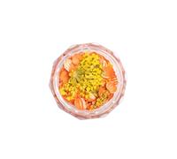 Semilac Flower Flakes Golden Sunset - Golden & Orange Nail Decoration - Dried Flowers for UV Nail Polish & UV Gel Nail Art