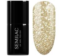 SEMILAC 260 Platinum Light Gold Nail UV Gel Polish | Long Lasting and Easy to Apply | Soak off UV/Led | Perfect for Home and Professional Manicure and Pedicure 7 ml
