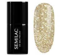 SEMILAC 260 Platinum Light Gold Nail UV Gel Polish | Long Lasting and Easy to Apply | Soak off UV/Led | Perfect for Home and Professional Manicure and Pedicure 7 ml