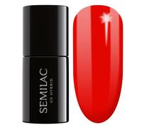 SEMILAC Gel Nail Polish 317 Neon Red - Full Coverage Gel Polish - Soak Off Easy To Use LED/UV Nail Lamp - Long Lasting Manicure and Pedicure up to 3 weeks