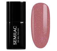 SEMILAC 321 Shimmer Dust Caramel Nail UV Gel Polish | Long Lasting and Easy to Apply | Soak off UV/Led | Perfect for Home and Professional Manicure and Pedicure 7 ml