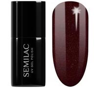 SEMILAC 393 Sparkling Black Cherry Nail UV Gel Polish | Long Lasting and Easy to Apply | Soak off UV/Led | Perfect for Home and Professional Manicure and Pedicure 7 ml