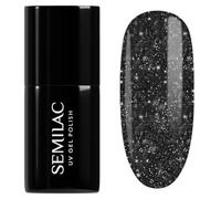 SEMILAC Gel Nail Polish 394 Sparkling Midnight Date - Full Coverage Gel Polish - Soak Off Easy To Use LED/UV Nail Lamp - Long Lasting Manicure and Pedicure up to 3 weeks