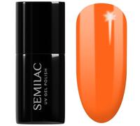SEMILAC 433 Supporting Orange Nail UV Gel Polish | Long Lasting and Easy to Apply | Soak off UV/Led | Perfect for Home and Professional Manicure and Pedicure 7 ml