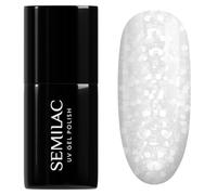 SEMILAC Gel Nail Polish 490 Ice Crushed - Full Coverage Gel Polish - Soak Off Easy To Use LED/UV Nail Lamp - Long Lasting Manicure and Pedicure up to 3 weeks