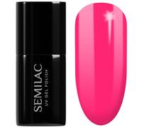 SEMILAC Gel Nail Polish 517 Neon Pink - Full Coverage Gel Polish - Soak Off Easy To Use LED/UV Nail Lamp - Long Lasting Manicure and Pedicure up to 3 weeks