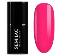 SEMILAC 517 Neon Pink Nail UV Gel Polish | Long Lasting and Easy to Apply | Soak off UV/Led | Perfect for Home and Professional Manicure and Pedicure 7 ml