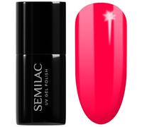 SEMILAC Gel Nail Polish 568 Neon Ruby - Full Coverage Gel Polish - Soak Off Easy To Use LED/UV Nail Lamp - Long Lasting Manicure and Pedicure up to 3 weeks