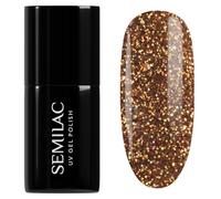 SEMILAC Gel Nail Polish 956 Vintage Gold - Full Coverage Gel Polish - Soak Off Easy To Use LED/UV Nail Lamp - Long Lasting Manicure and Pedicure up to 3 weeks