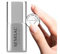 Semilac No Wipe Nail Top Coat – UV LED Soak-Off Gel – Transparent Gloss Finish, Quick-Drying