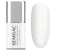 SEMILAC One Step 3in1 251 Coconut Cream Gel Nail Polish 11 ml - UV LED Nail Colour - Base Colour Top Coat in One -Long Lasting and Easy At Home Manicure - Glossy Finish, Quick Gel at Home