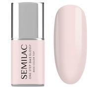 SEMILAC One Step 3in1 255 Écru Gel Nail Polish 11 ml - UV LED Nail Colour - Base Colour Top Coat in One -Long Lasting and Easy At Home Manicure - Glossy Finish, Quick Gel at Home