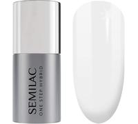 Semilac One Step Gel Polish 5ml - UV/LED Gel Nail Polish - Long-Lasting, No Base Coat Needed, Quick-Drying & Easy Removal Perfect For Manicure and Pedicure- 110 The White