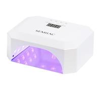 Semilac 48/24W LED UV Lamp for Gel Nails | Nail Dryer with 4 Curing Times, Digital Display, Detachable Base for Easy Manicure & Pedicure, Motion Sensor