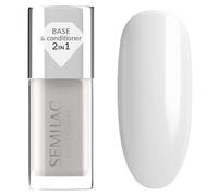 Semilac Smoothing Base 9ml - Smoothing Base Coat for Classic Nail Polish, Balancing, Strengthening and Self-Levelling
