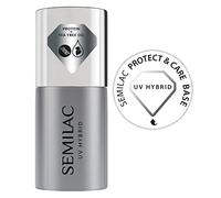 Semilac UV Gel Nail Protect & Care Base Coat with Tea Tree Oil & Protein | For UV Gel Nail Polish | Protects & Nourishes Nails | Soak Off Formula | Perfect for Manicure and Pedicure | 7 ml