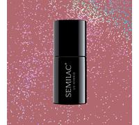 SEMILAC 321 Shimmer Dust Caramel Nail UV Gel Polish | Long Lasting and Easy to Apply | Soak off UV/Led | Perfect for Home and Professional Manicure and Pedicure 7 ml