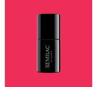 SEMILAC 571 Neon Strawberry Nail UV Gel Polish | Long Lasting and Easy to Apply | Soak off UV/Led | Perfect for Home and Professional Manicure and Pedicure 7 ml