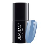 Semilac UV Hybrid Nail Polish, Number 084, 7 ml, Denim Blue