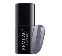 Semilac UV Hybrid Nail Polish, Number 107, 7 ml, Steel Gray