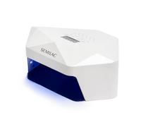 Semilac UV LED Nail Lamp 54/36W Gel Polish Dryer Diamond Shape for Manicure | Four curing times, digital display, detachable base, cures gel, builder and acrylic on hands and feet