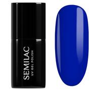 Semilac UV Nail Polish 938 Electric Rave 7 ml Gel Nail Polish Nail Design | Deep cobalt blue - opaque - smooth finish