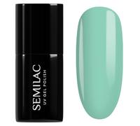 Semilac UV Nail Polish 973 Jelly Mint 7ml - Semi Transparent Mint Colour with Milky Jelly Effect - One Touch Pastels Collection