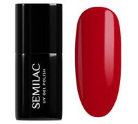 Semilac UV Nail Polish A712 Old Red 7 ml - Rich Classic Red with Glamour Effect - High Coverage, Long-Lasting