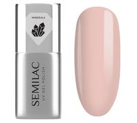 Semilac UV Nail Polish Base Coat Mineral Strong Base - Base with Minerals for Brittle Nails, Strengthening & Restoring, Milky Pink, 7 ml