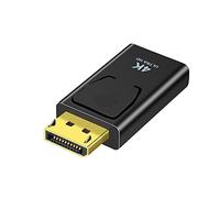 Seminer Displayport to HDMI Adapter, 4K DP to HDMI Converter Displayport Male to HDMI Female Adapter 1.2V Nickel Plated for Desktop, Laptop, Projector