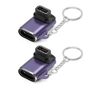Seminer Type C Charger Adapter for Coros Pace 2 (2 Pack), Smartwatch Charging Cable Converter with Smart Chip for Coros Apex (Purple)
