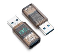 Seminer USB 3.2 Adapter 2 Pack, USB 3.2 Male to Female Transparent Display, 10Gbps Expansion for PC, Laptop