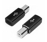 Seminer USB C Female to Printer Male Adapter (2 Pack), USB Type C to USB B Convert Connector Support Data Sync Compatible with MIDI, Printers, Electric Piano