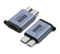 Seminer USB C to Micro B Adapter(2 Pack), USB 3.0 10Gbps Hard Drive Cable USB C Compatible with Toshiba, HDD, Seagate, WD, Galaxy S5 Note 3, HDD etc