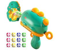 SEMINISMAR Dinosaur Dartboard Shooting Toy, Throwing Game Toy Guns with Target, Movable Dinosaur Shooting Toy for Children, Dartboard Children, 12 Sticky Balls