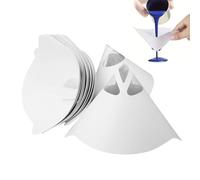 SEMINISMAR Pack of 50 Paint Sieves Paint Filter, Nylon Conical Paper Filter, Funnel Filters, Paint Filter, Conical Paper Sieves, Filter Cone Paper Funnel, Paper Paint Sieves, Paper Paint Filter for