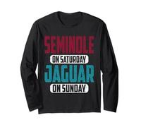 Seminole on Saturday Jaguar on Sunday Vintage Fans Sports Long Sleeve T-Shirt