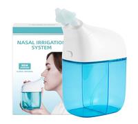 SEMIOEN Nasal Irrigation System, Nasal Rinse Machine, Sinus Rinse Machine, Sinus Cleaner Machine with Water Tank & Waste Collection Tank - Nose Cleaner for Sinus,Sinus Adult,Allergy Relief - Blue