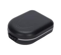 Semiter Summer Gift Waterproof Hearing Aid Storage Case, Black Drop Resistance Case for Behind-the-Ear Hearing Aids