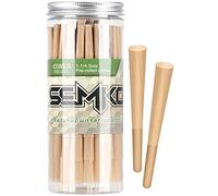 SEMKONT 1-1/4 Rolling Paper Pre-Roll Cone | 72 Pack | Natural Roll Paper with Tip | Easy to Use and Convenient