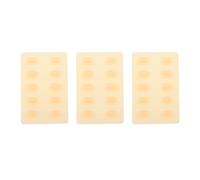 Semme 3D Silicone Lips 3 Sheets Reusable Silicone Lip Practice Skin with 30 Vivid Lip Shapes for Beginners Makeup Training