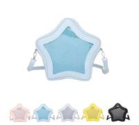 semmoi Ita Bag, Kawaii Star-Shaped Backpack - Large Capacity, Waterproof, Lightweight, Cross-body Bag, Blue, Large