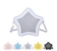 semmoi Ita Bag, Kawaii Star-Shaped Backpack - Large Capacity, Waterproof, Lightweight, Cross-body Bag, Purple, Large