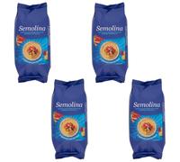 Semolina 4x500g - Cooking, Baking, Pasta, and Traditional Dishes | Ideal for Upma, Halwa, Pasta, Breads, and Crusts | Rich Texture, Golden Color | Versatile Kitchen Staple