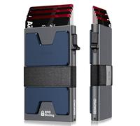 SEMORID Mens Wallet, Slim Wallet for Men, Pop Up Credit Card Holder RFID Blocking, Minimalist Metal Wallet with Cash Band, Aluminum Wallets