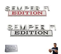 Semper FI Edition Car Emblem Metal Badge Veteran Military Metal Side Emblem Sticker Universal Auto Decal for Fender Tailgate Bumper Compatible with Cars Trucks SUV Exterior Accessories(Mix2d)
