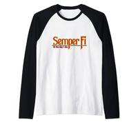 SEMPER FI TIL THE DAY I DIE Raglan Baseball Tee